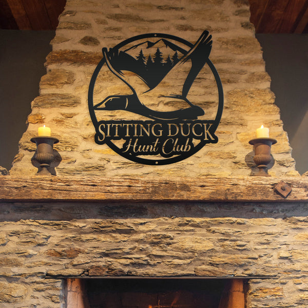 Personalized Duck Hunt Club Metal Sign - Duck Hunting