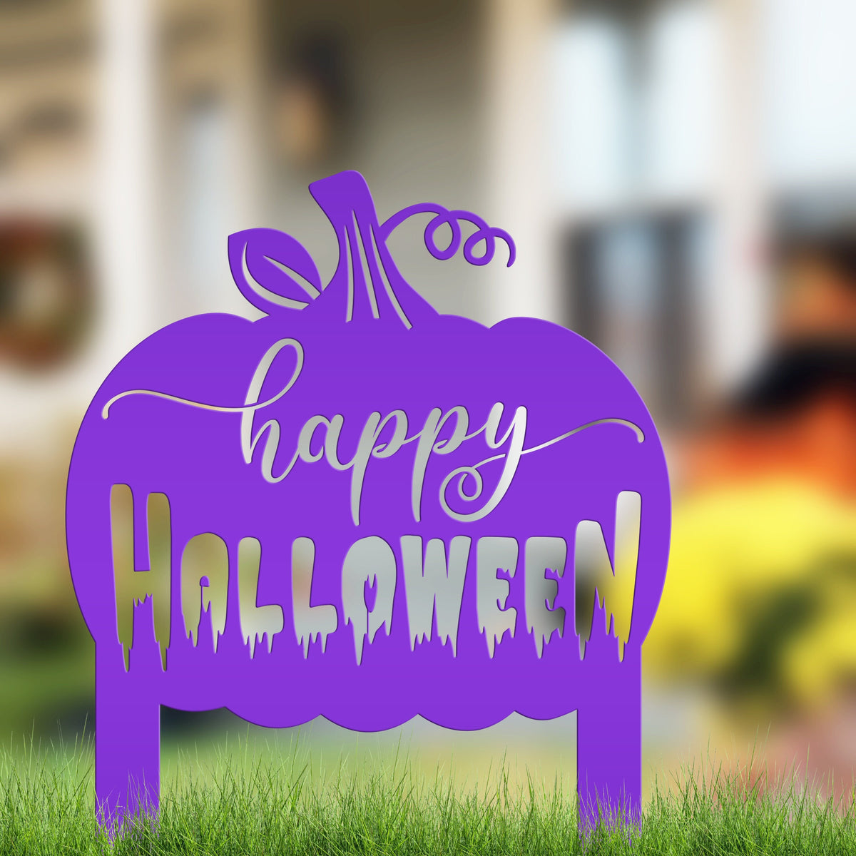 Happy Halloween Yard Stake and Sign Halloween Decor Fall Decor