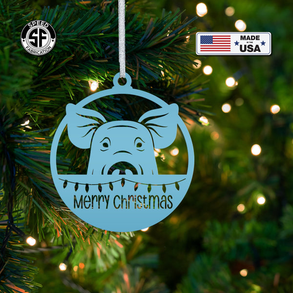 Pig Metal Ornament, Farm Ornament