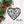 Scrolled Heart Metal Ornament - Christmas Decor