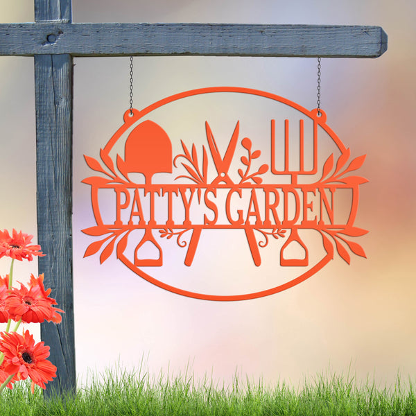 Personalized Garden Sign, Hanging Garden Sign