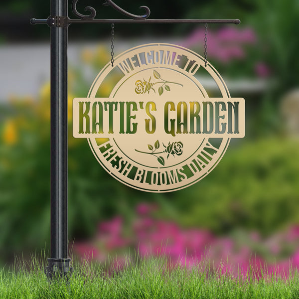 Custom Rose Garden Sign