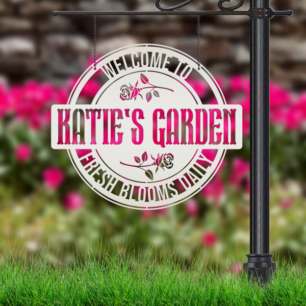 Custom Rose Garden Sign