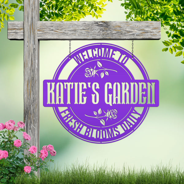 Custom Rose Garden Sign