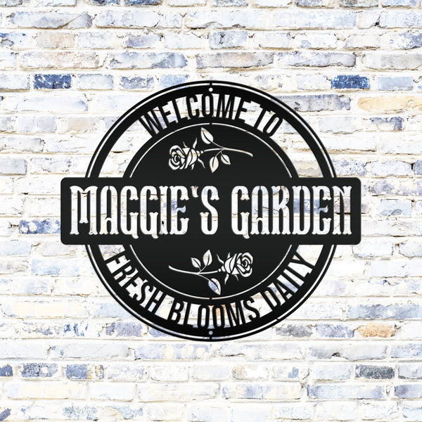 Custom Rose Garden Sign